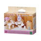 Sylvanian Families miniature toilet furniture set with working flush lever washstand mirror bathroom mat and tiny cleaning accessories
