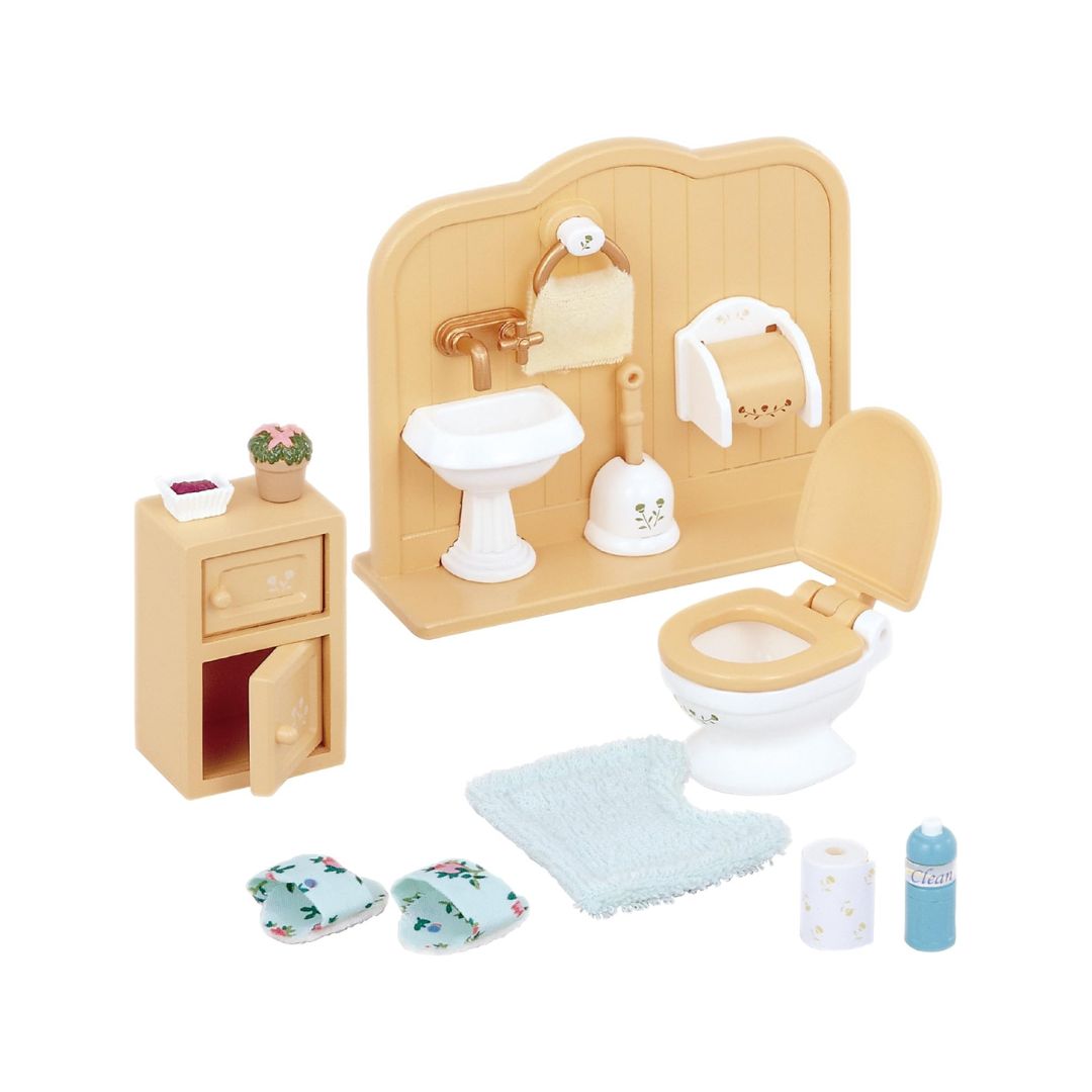 SYLVANIAN FAMILIES TOILET SET, Ages 3+