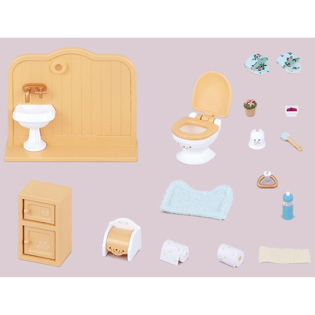 SYLVANIAN FAMILIES TOILET SET, Ages 3+