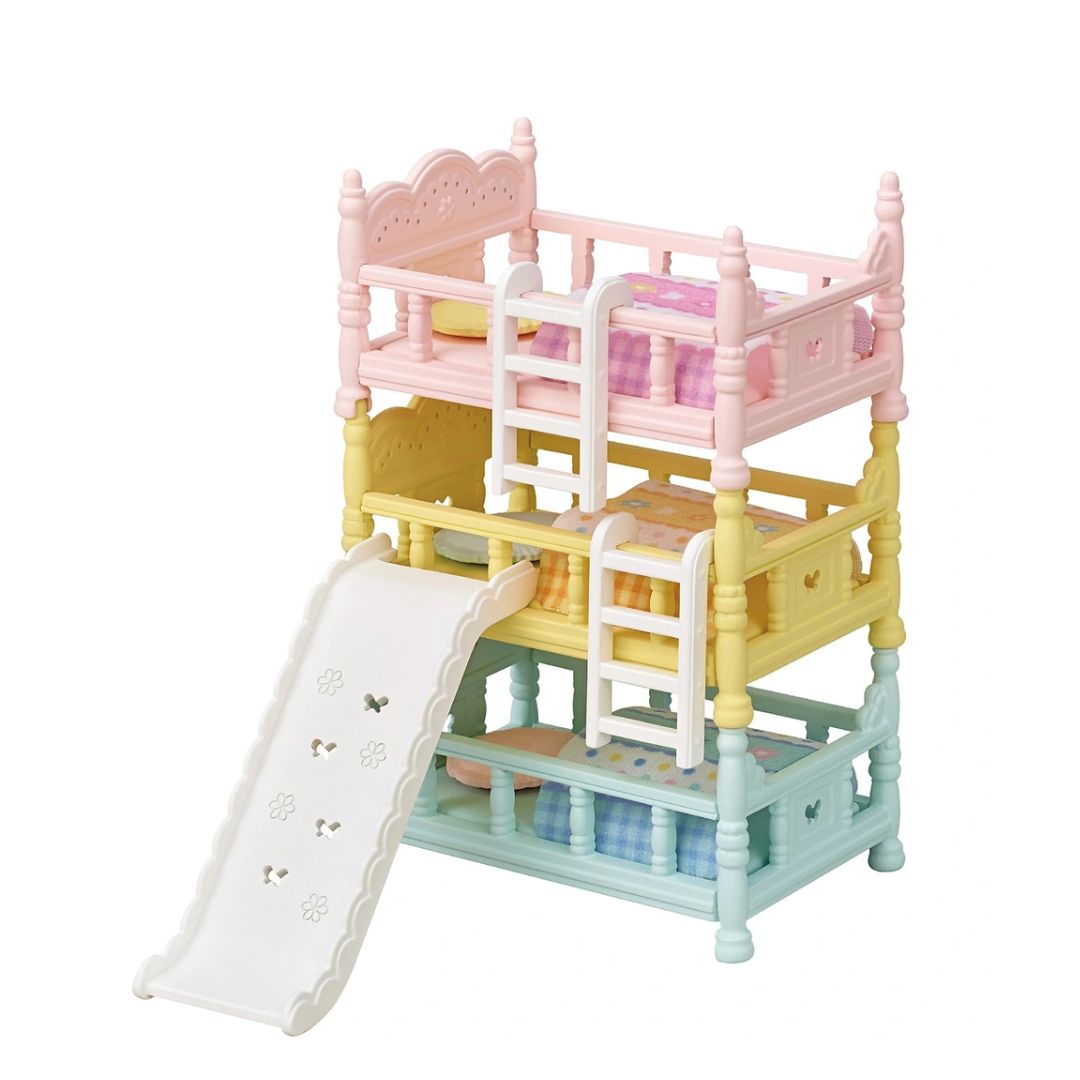 SYLVANIAN FAMILIES TRIPLE BUNK BEDS, Ages 3+