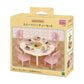 Sylvanian Families miniature sweets party toy set with table chairs colorful toy cupcakes cake and latte art coffee cups