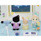 SYLVANIAN FAMILIES NURSERY FRIENDS -SLEEPOVER PARTY TRIO, Ages 3+