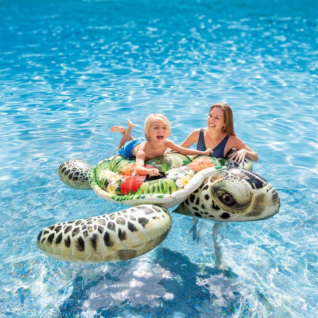 INTEX REALISTIC SEA TURTLE RIDEON , Ages 3+