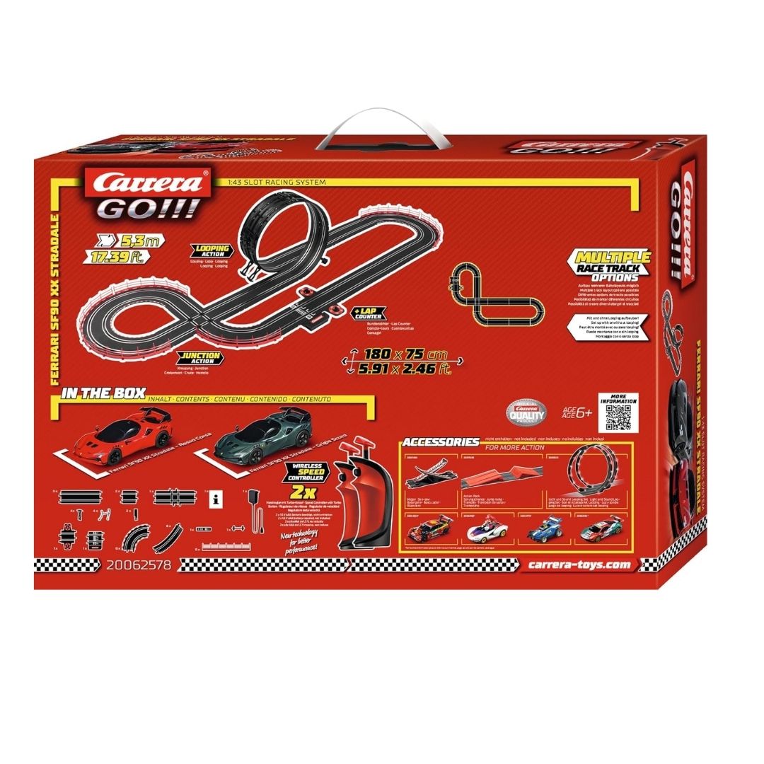 CARRERA GO! FERRARI SF90 XX STRADALE WIRELESS(5.3M), Ages 6+
