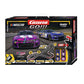 Official NASCAR licensed Carrera GO!!! Talladega Competition slot car set featuring two 1:43 scale stock cars on a 4.9-meter track with a loop-the-loop and steep banked curves.