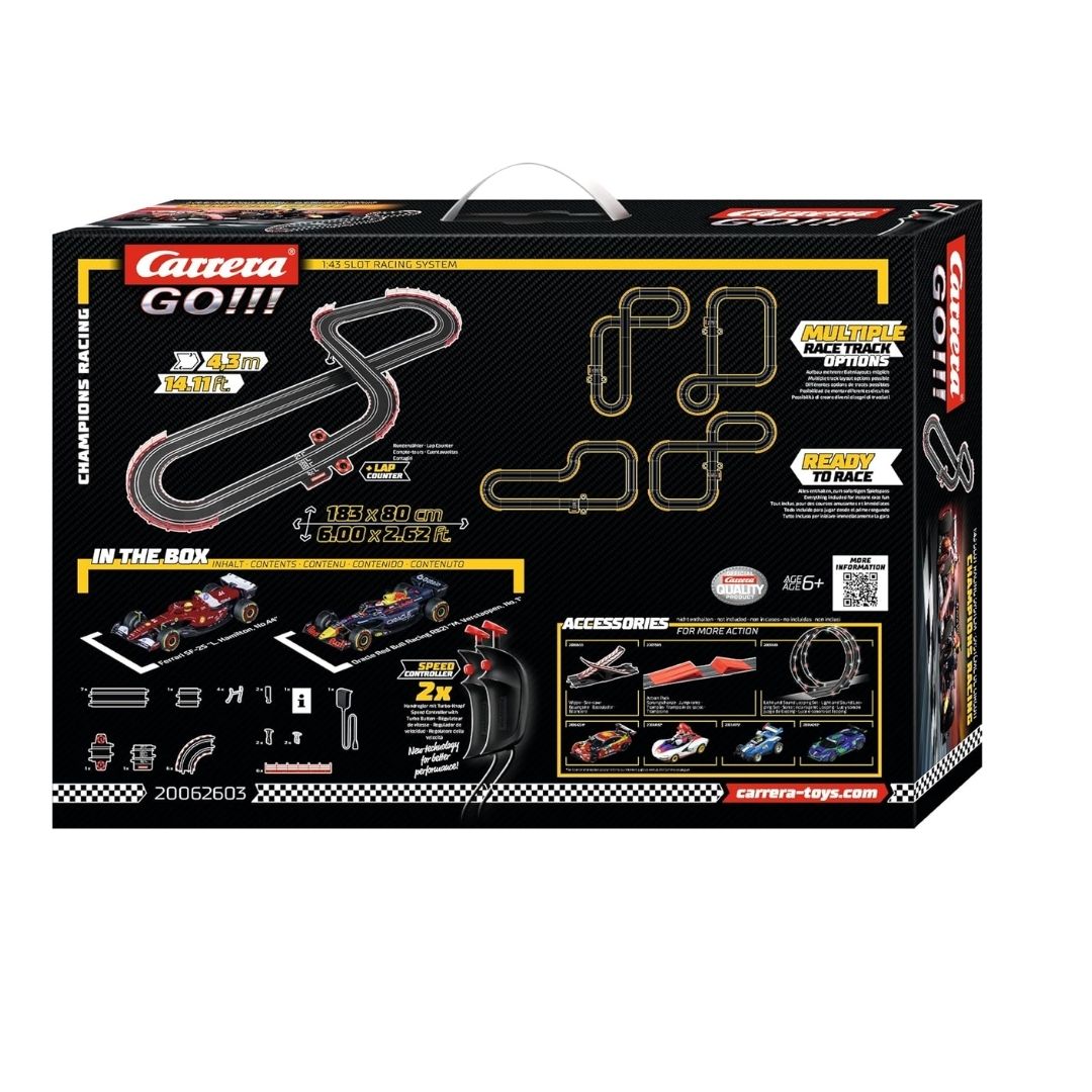 CARRERA GO! CHAMPIONS RACING (4.3M), Ages 6+