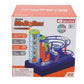 Chapmei Maborun Mini Tornado marble run featuring a colorful transparent vortex track, mechanical lift, and steel marbles in an interactive STEM assembly set.