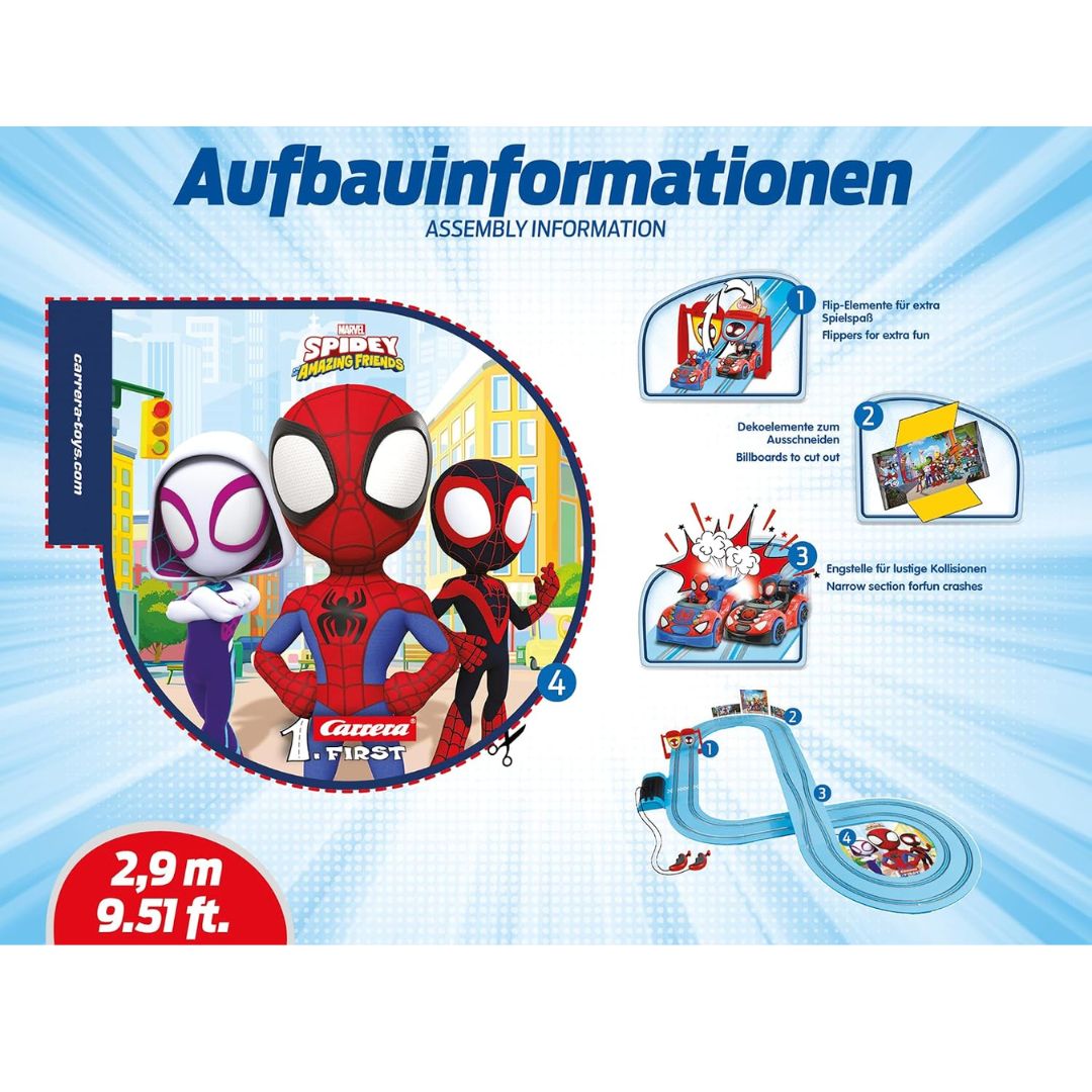 CARRERA FIRST YEAR SPIDEY GO WEBS GO B/O (2.9M),age:3-5,gender:unisex