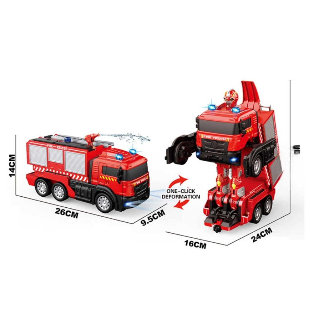 HONGRUI TOYS R/C TRANSFORMER FIRE TRUCK, Ages 6+