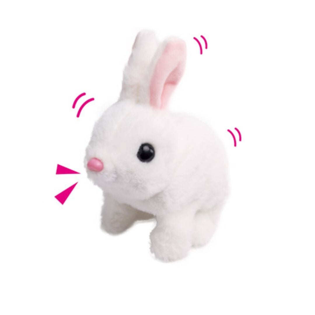 LT CUTE PET PALS RABBIT B/O WHITE, Ages 3+