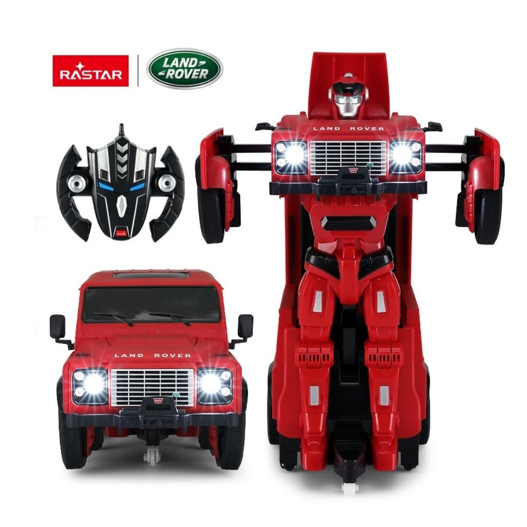 RASTAR RC LAND ROVER DEFENDER TRANSFORMABLE CAR, Ages 8+