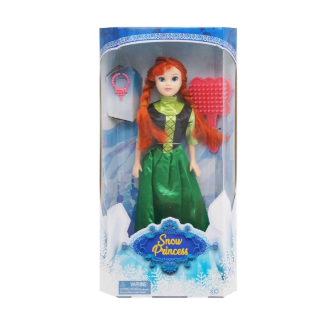 HTIC FASHION DOLL SINGLE SNOW PRINCESS WITH ACCESSORIES, Ages 3+