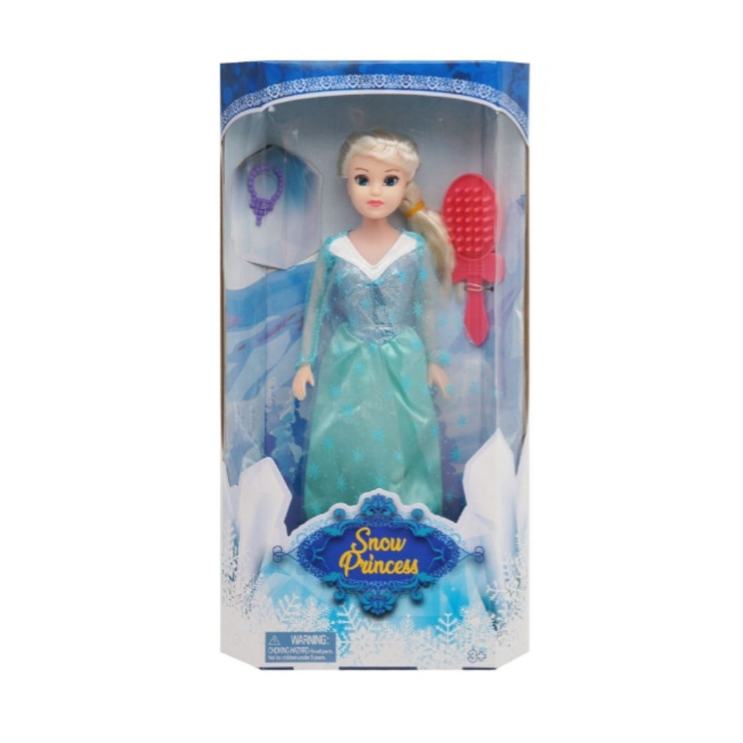 HTIC FASHION DOLL SINGLE SNOW PRINCESS WITH ACCESSORIES, Ages 3+