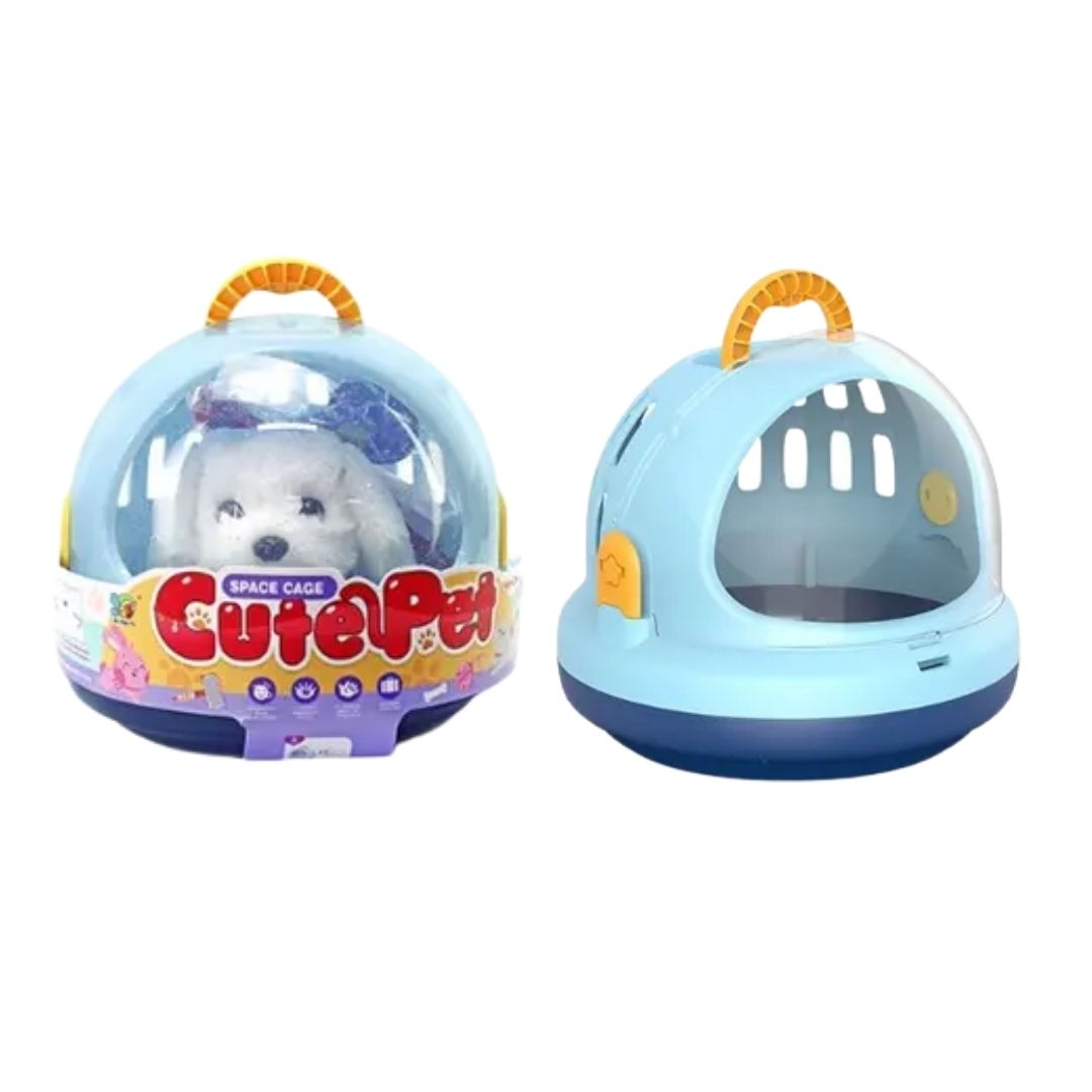 LT CUTE PET DOG WHITE SPACE CAGE, Ages 3+