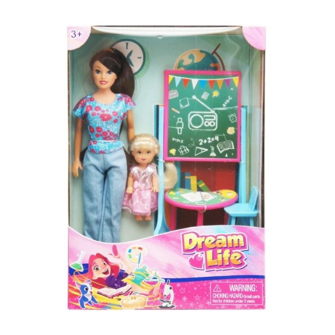 HTIC FASHION DOLL DREAM LIFE DOLL EYE DOCTOR & TUTOR 29 CM, Ages 3+