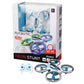 Silverlit RC Neon Stunt quadcopter in a vibrant multicolor design, featuring high-intensity neon LED light strips on each motor arm, a lightweight aerodynamic frame, and a professional 2.4 GHz remote control.