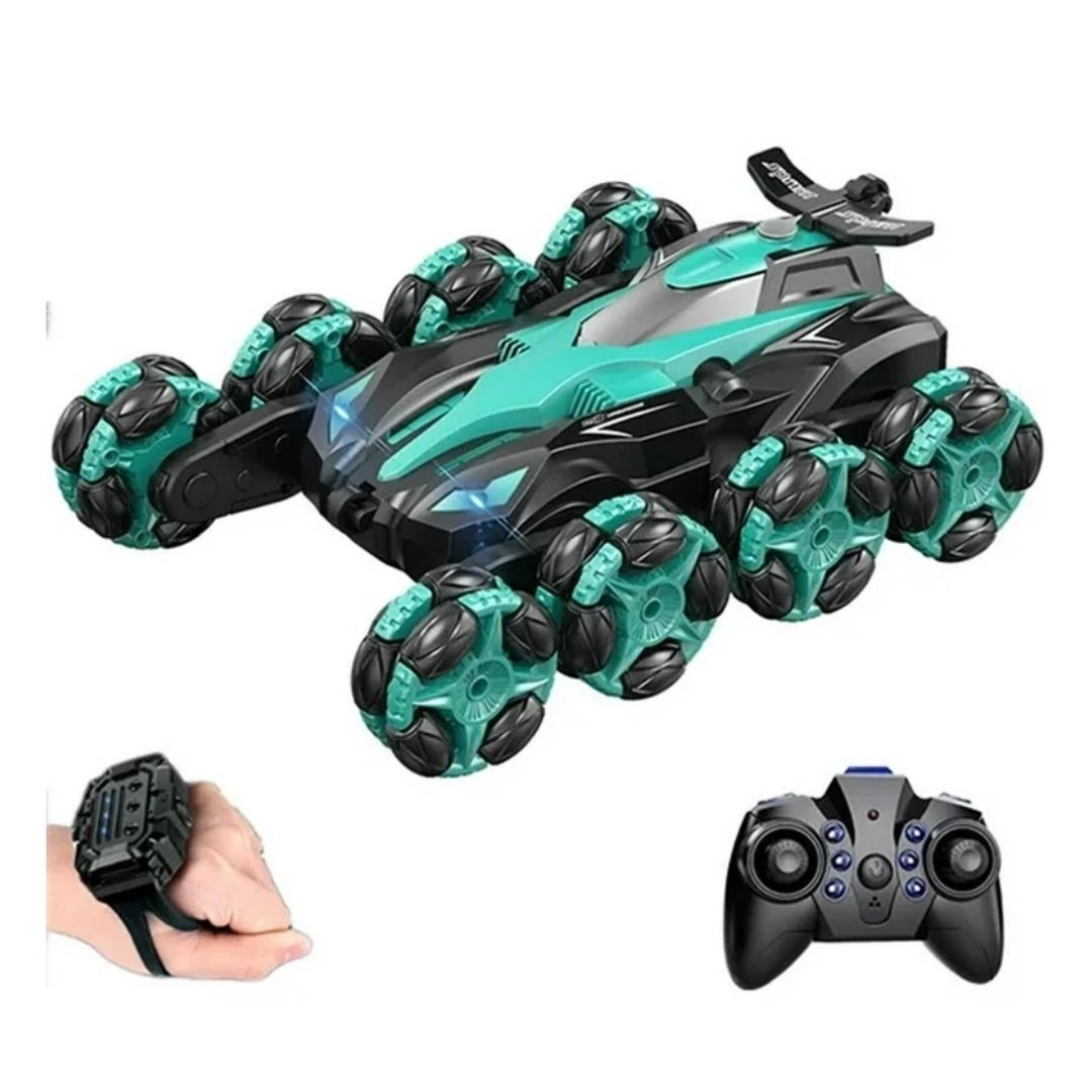 LT RC CARS RC STUNT MASTER W/LIGHT- MUSIC N SPRAY, Ages 3+