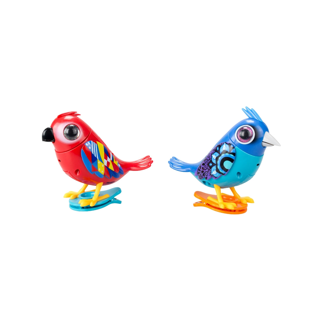 Silverlit DigiBirds II Twin Pack interactive electronic singing toy birds for kids ages 3 and up