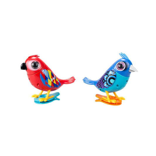Silverlit DigiBirds II Twin Pack interactive electronic singing toy birds for kids ages 3 and up