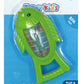 A vibrant, multicolor Tanny Toys Fish rattle with a "funny" curved shape and textured fins for easy infant grasping and auditory play.