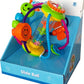 Multicolor Tanny Toys Slide Ball featuring a flexible, coiled spring design for tactile play and motor skill development in babies aged 6 months and up.