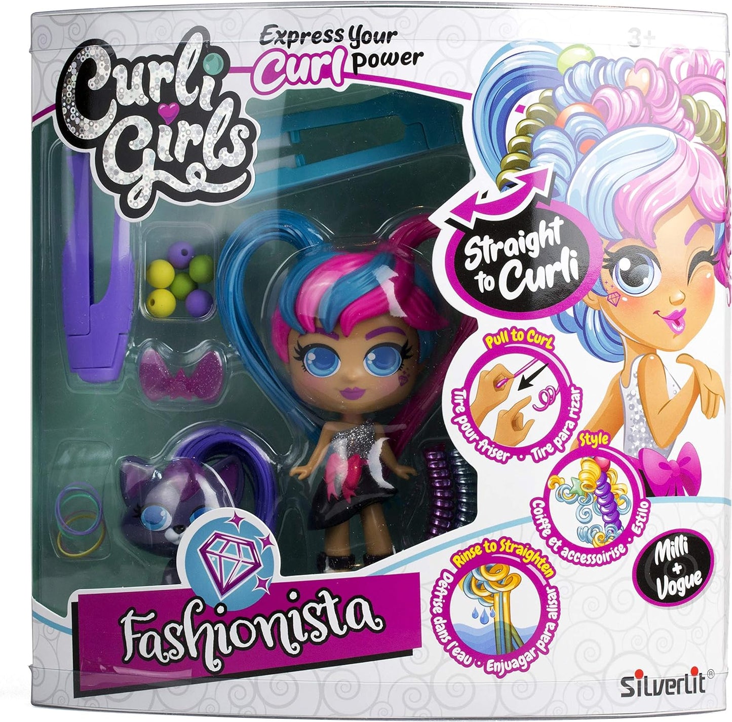 CURLIGIRLS DOLL AND PET DELUXE ASST