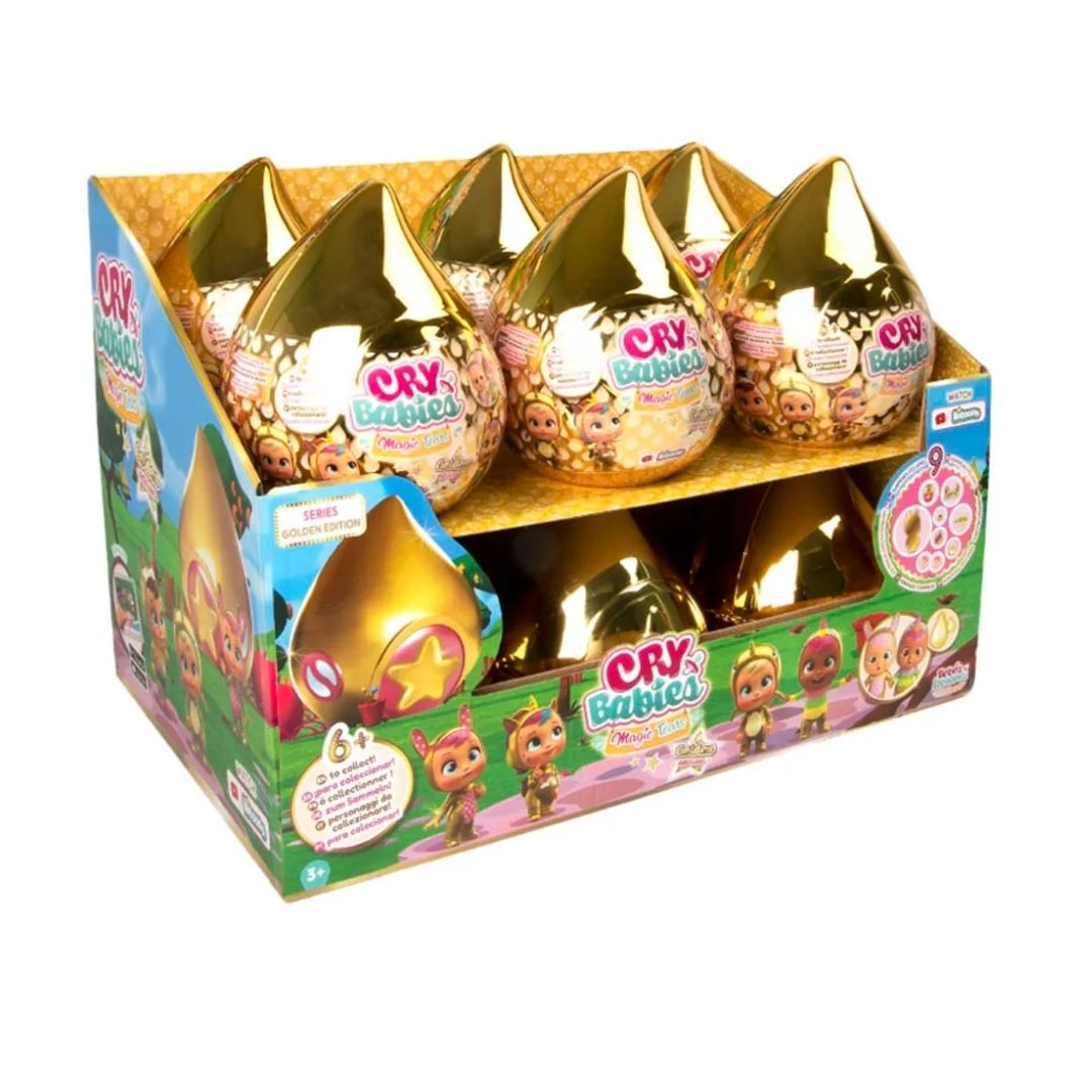 CRY BABIES MAGIC TEARS GOLDEN EDITION-12 PC DISPLAY, Ages 3+