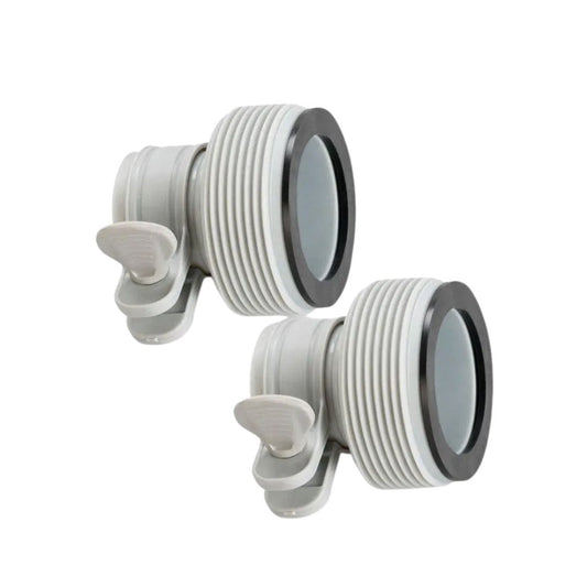 Intex Adapter B pair for pool pump hose conversion and salt water system connection