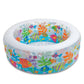 Intex Aquarium inflatable swimming pool with colorful fish print and padded floor for kids outdoor play