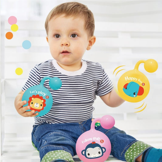 BABY RATTLE BALL 12PC DISPLAY