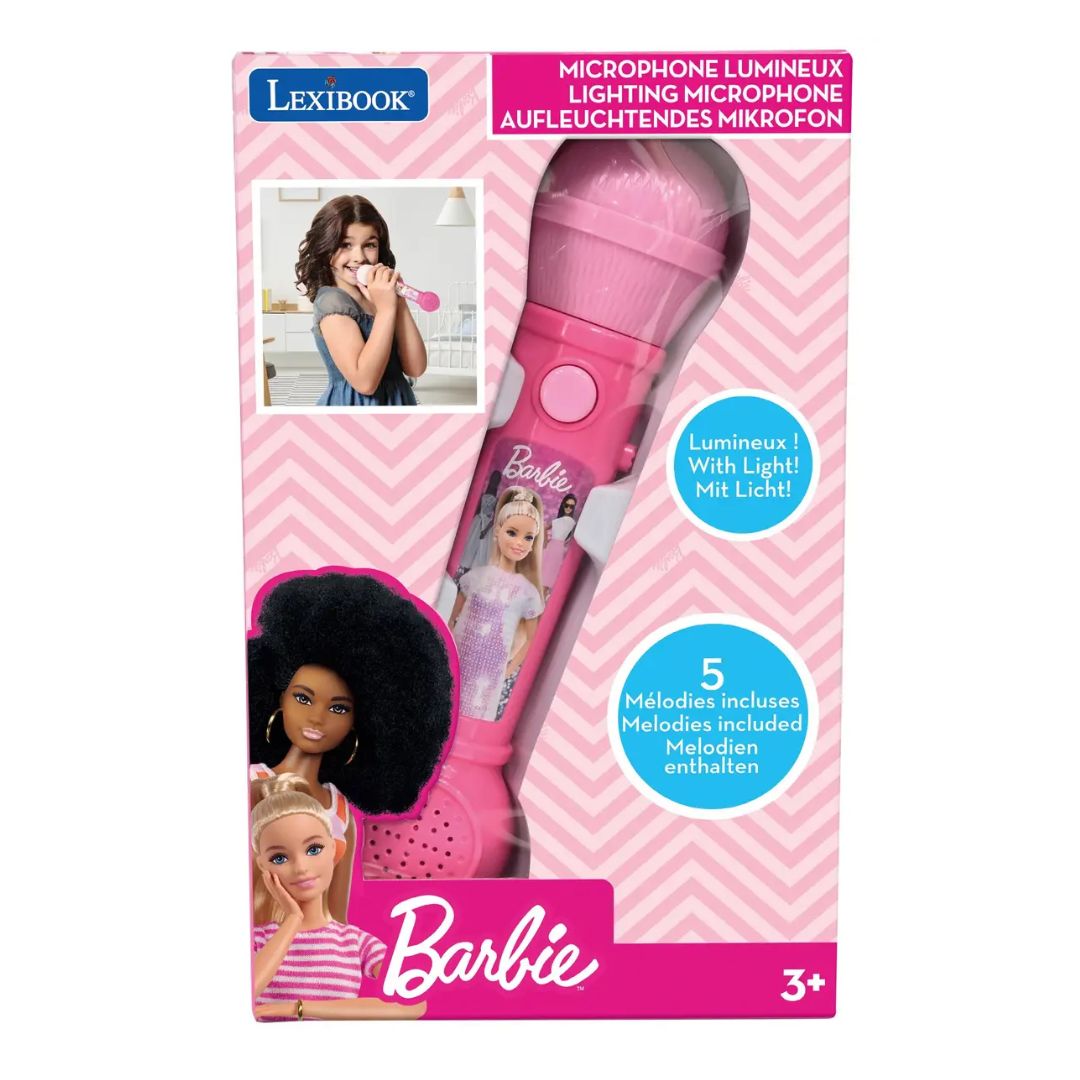LEXIBOOK BARBIE LIGHTING MICROPHONE, Ages 6+