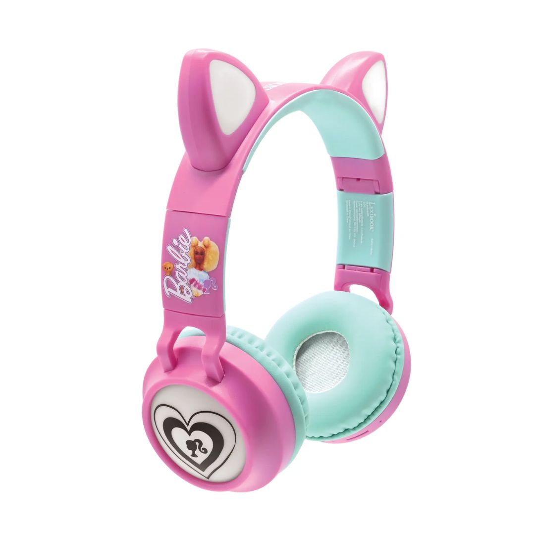 LEXIBOOK BARBIE WIRELESS RECHARGEABLE HEADPHONES W/LIGHT, Ages 6+