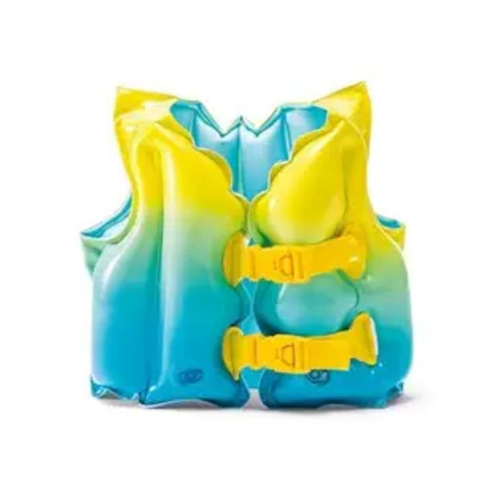 Intex Blue Lagoon inflatable blue swim vest for kids water safety and swimming practice