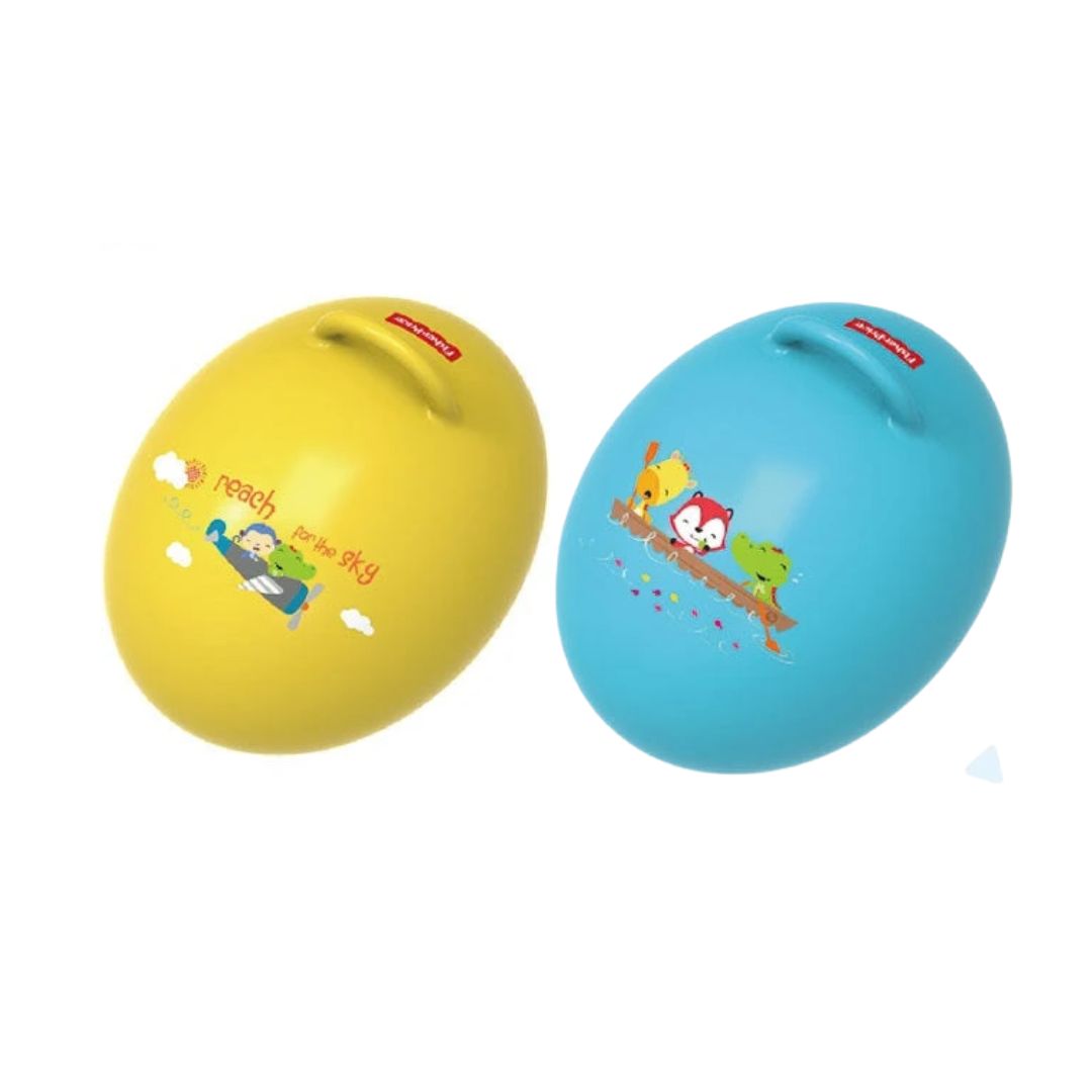 FISHER PRICE BOUNCY EGG WITH FOOT PUMP, Ages 4+