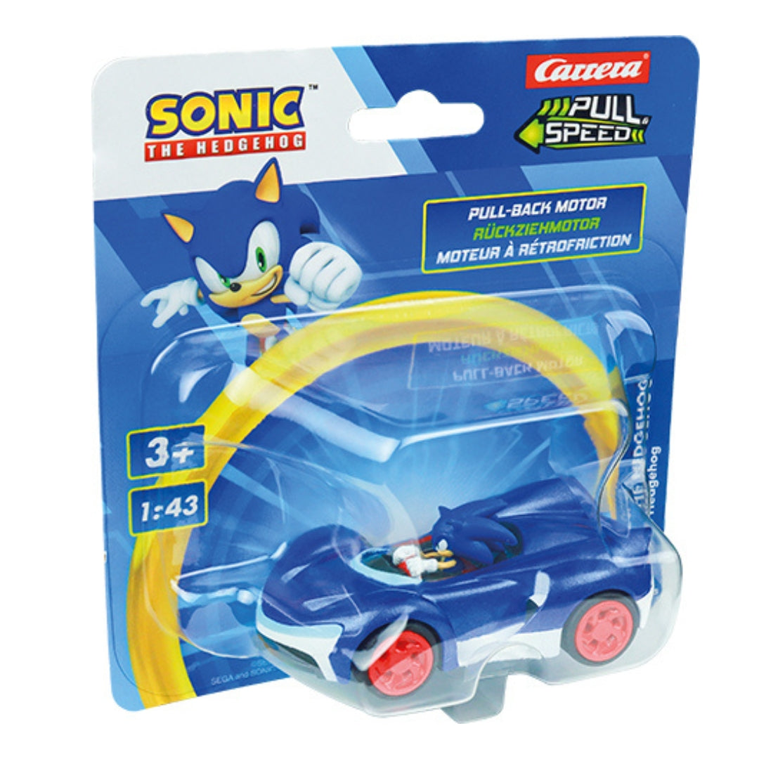 CARRERA PULL N SPEED SONIC THE HEDGEHOG - SONIC BLISTER, Ages 3+