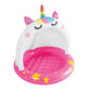 Intex Caticorn inflatable baby paddling pool with built-in sunshade canopy for toddlers