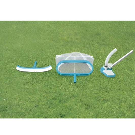 Intex Deluxe pool maintenance and cleaning kit with telescoping aluminum shaft and vacuum head