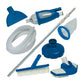 Intex Deluxe Pool Maintenance Kit with telescoping aluminum shaft and vacuum head for adult pool cleaning
