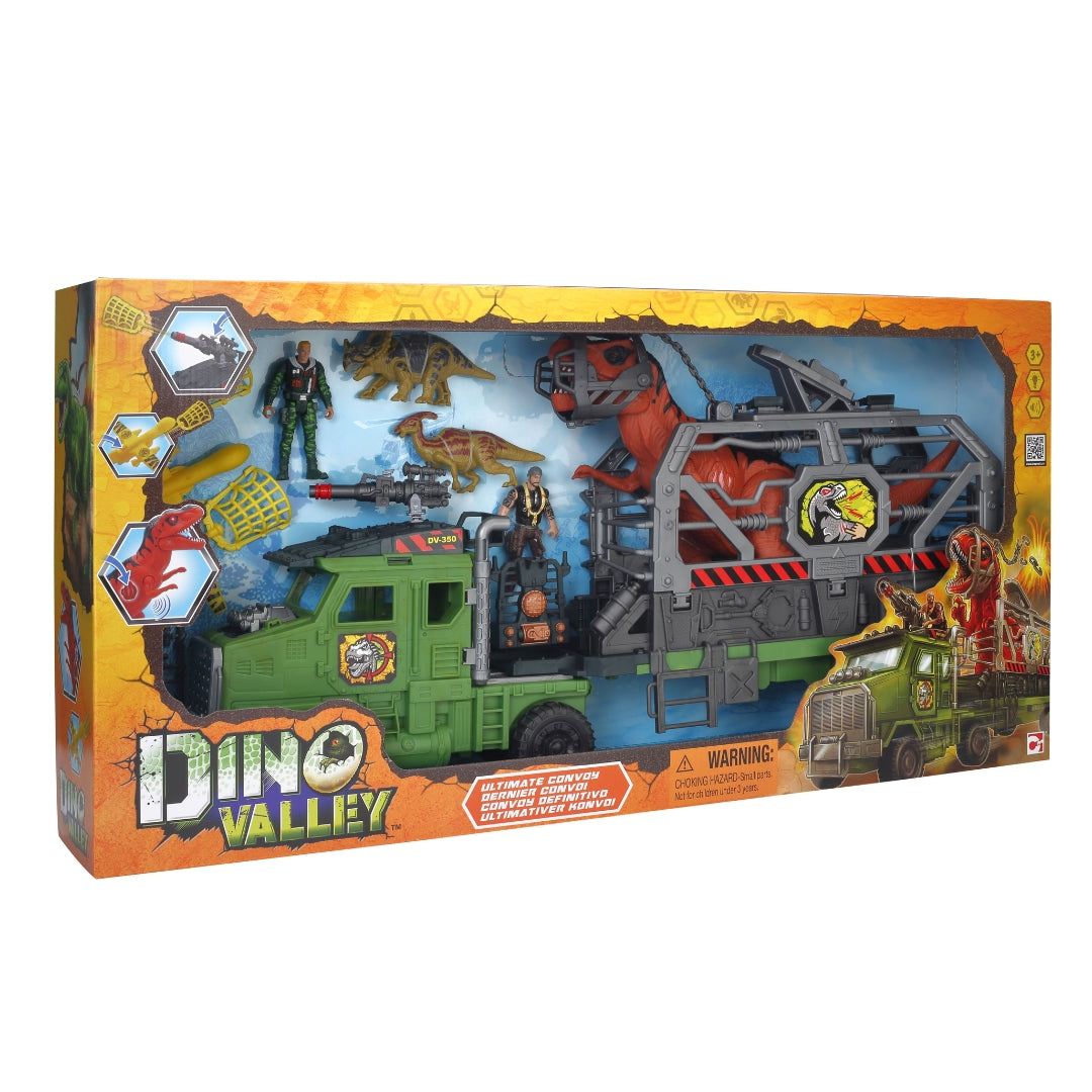 CHAPMEI DINO VALLEY L&S ULTIMATE CONVOY PLAYSET, Ages 3+