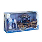 TRANSTERN-CARRIAGE ELECTRIC HORSE W/DOLL & CARRIAGE,Ages3+