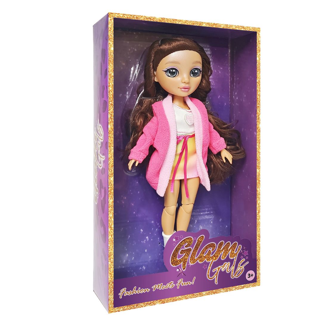 KAIWELL FASHION DOLL PINK POSEABLE GLAM GIRLZ 9, Ages 3+