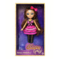 Kaiwell Glam Girlz 9 inch poseable fashion doll wearing rose red outfit for girls ages 3 and up