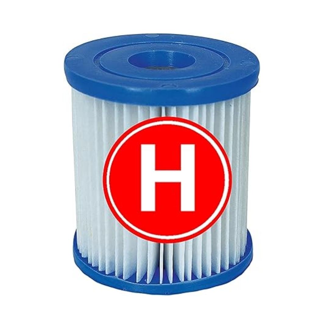 White Intex Type A replacement filter cartridge for above ground pool filter pump 28202