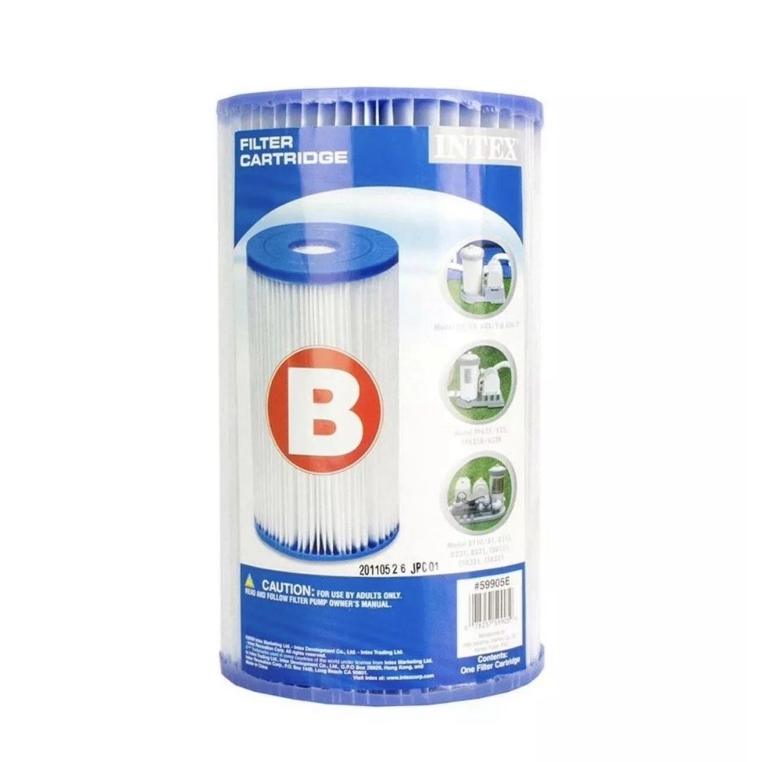 Intex Type A replacement pool filter cartridge for Krystal Clear pump models 56632 and 58622