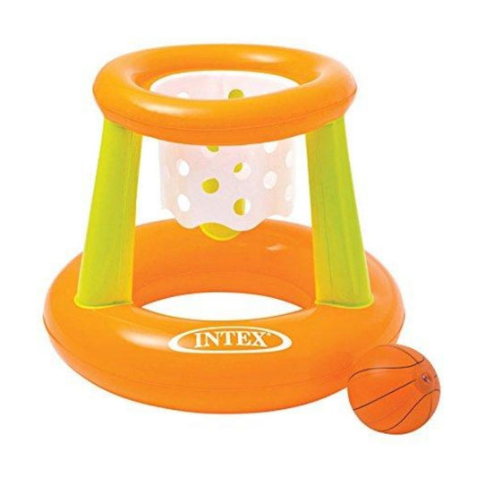 Intex Floating Hoops inflatable basketball hoop and ball set for kids pool and outdoor water play