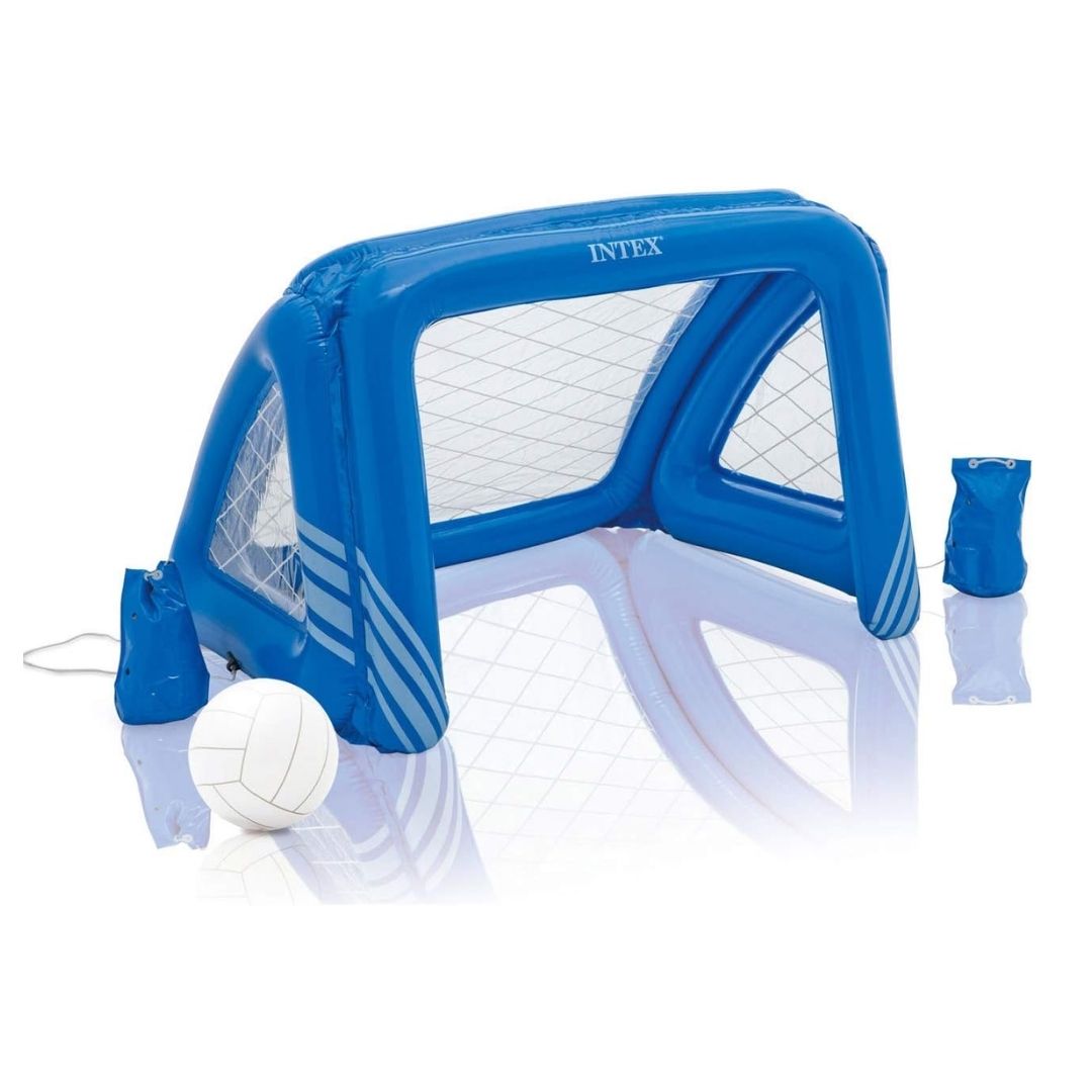 Intex inflatable floating water polo goal and ball set for swimming pool games