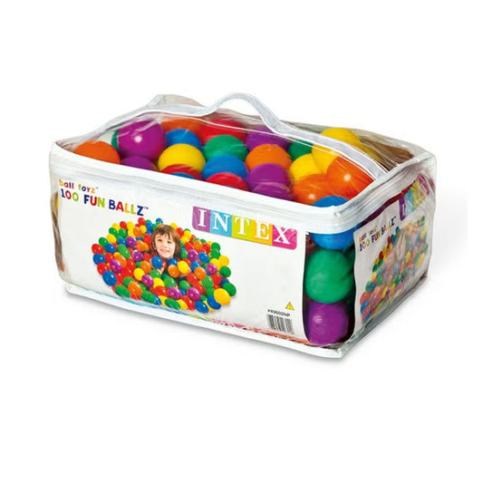 Intex colorful small plastic fun balls 6.5cm for kids ball pit and outdoor play