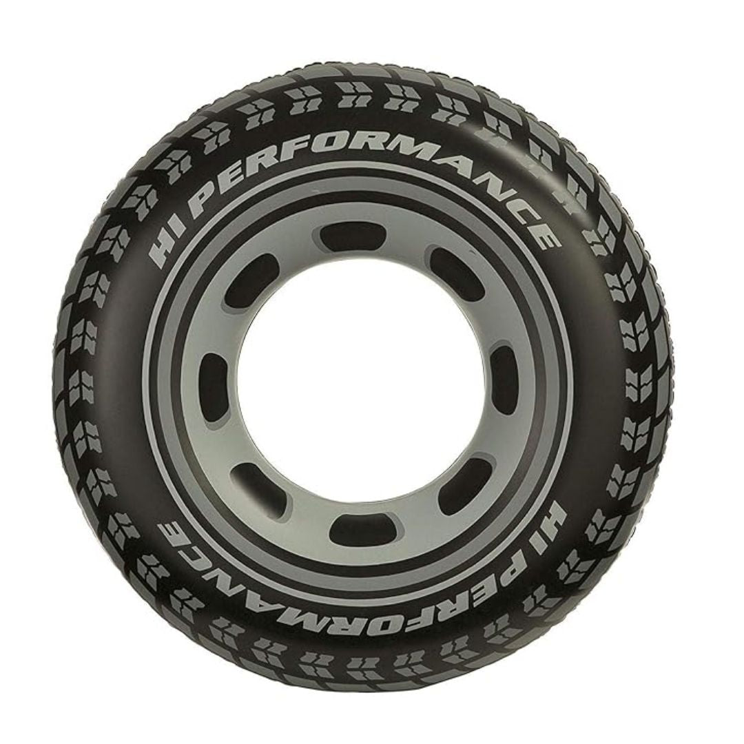 Intex Giant Tire Tube inflatable 91cm swim ring with radial tire tread print for pool and lake
