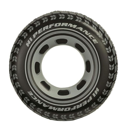 Intex Giant Tire Tube inflatable 91cm swim ring with radial tire tread print for pool and lake