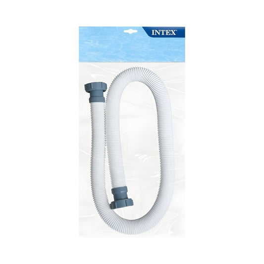 Intex 1.5 inch replacement pool pump hose for 56634 and 56636 filter systems white durable plastic